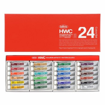 Holbein Artist Watercolour Set - 24 x 5ml Tubes