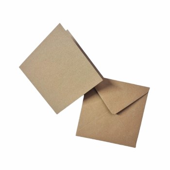 5x5 Kraft Cards & Envelopes 50s