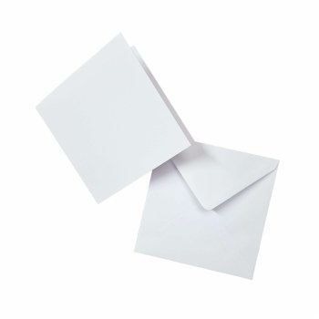 5x5 White Cards & Envelopes 50s