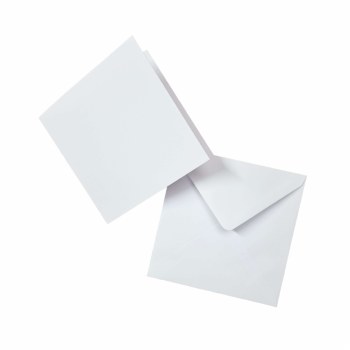 5x5 White Cards & Envelopes 50s