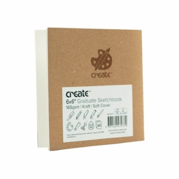 6x6" GRADUATE SKETCHBOOK KRAFT