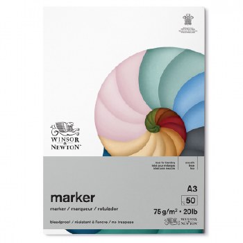 Winsor & Newton Bleedproof Marker Pad 75gsm A3