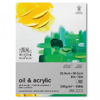 Winsor & Newton Oil & Acrylic Pad - 9x12"