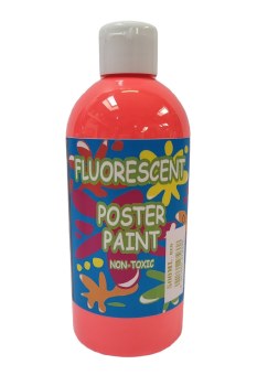 Poster Paint 500ml Fluo Red