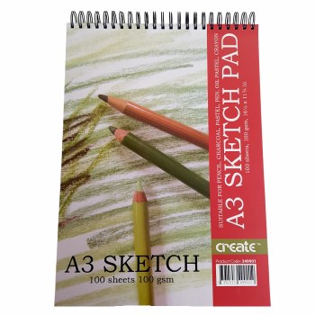 CREATE A3 Jumbo Sketch Pad 100g