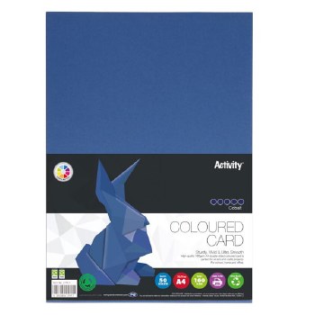 A4 Card 160gsm Dark Blue 50s