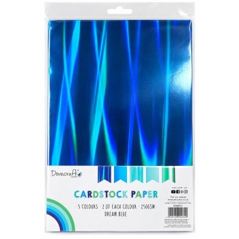 Dovecraft - A4 Metallic Card Dream Blue 10pk