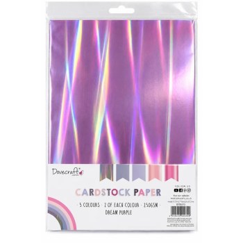 Dovecraft - A4 Metallic Card Dream Purple 10pk