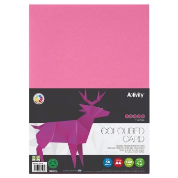 A4 Card 160gsm Dark Pink 50s