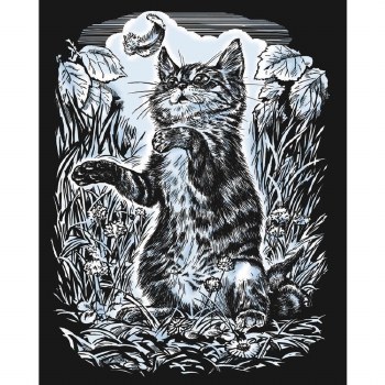 Artfoil - Kittens Silver Scraper Foil