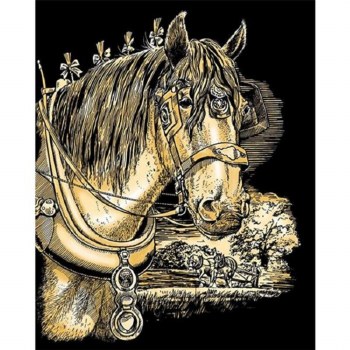 Artfoil - Shire Horse Gold Scraper Foil