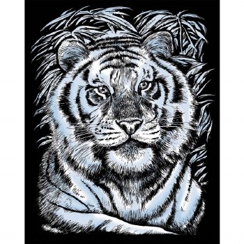 Artfoil - White Tiger Silver Scraper Foil