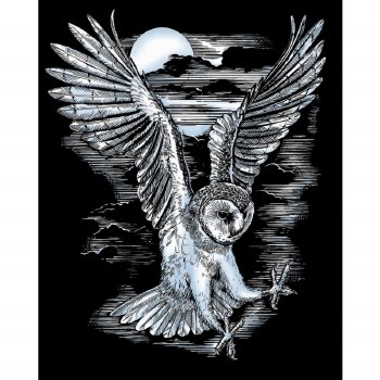 Artfoil - Barn Owl Silver Scraper Foil