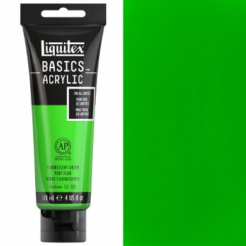 Liquitex Basic 118ml Fluorescent Green