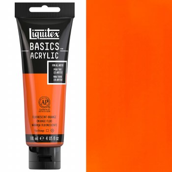 Liquitex Basic 118ml Fluorescent Orange