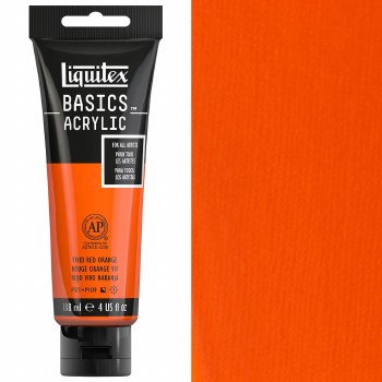 Liquitex Basic 118ml Vivid Red Orange