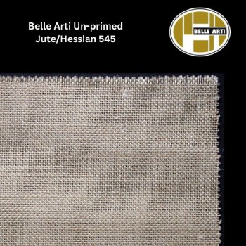 Belle Arti (545) - Un-Primed Hessian - 210cm Wide - Per metre