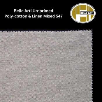 Belle Arti (547) - Un-Primed Cotton/Linen Mixed - 210cm Wide - Per metre
