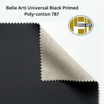 Belle Arti - Black Primed Cotton 787 - 210cm Wide - Per metre