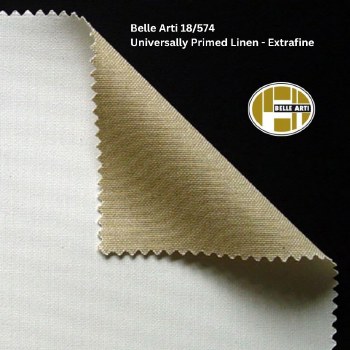 Belle Arti (574) - Universally Primed Extrafine Linen - 210cm Wide - Per metre