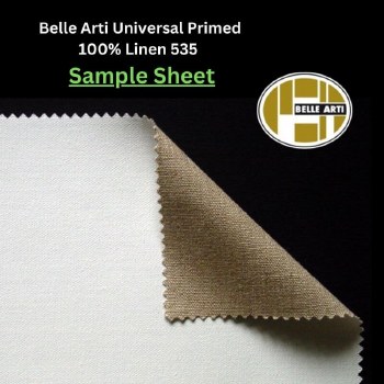 SAMPLE - Belle Arti Primed Linen 535 - Approx. 21x25cm Sheet