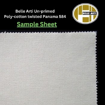 SAMPLE - Belle Arti Un-Primed Cotton 584 - 21x25cm Sheet