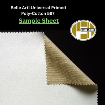 SAMPLE - Belle Arti Primed Cotton 587 - Approx. 21x25cm Sheet