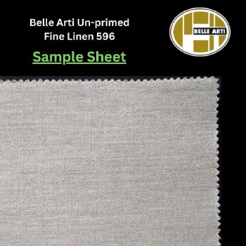 SAMPLE - Belle Arti Un-Primed Linen 596 - Approx. 21x25cm Sheet