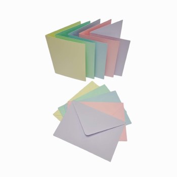 C6 Pastel Cards & Envelopes 50s