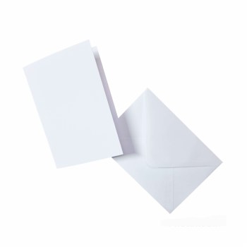 C6 White Cards & Envelopes 50s