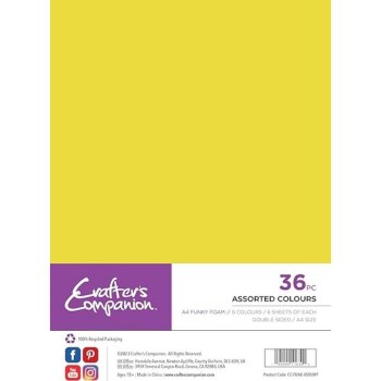 Crafter's Companion A4 Funky Foam - Bumper Pack 36pcs