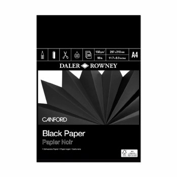 Canford A4 Black Paper Pad