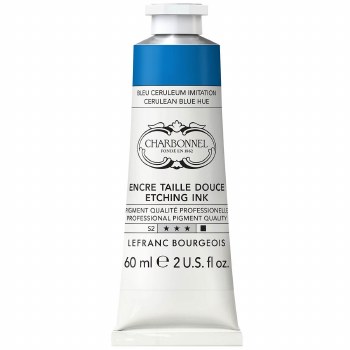 Charbonnel Etching Ink 60ml - Cerulean Blue Hue