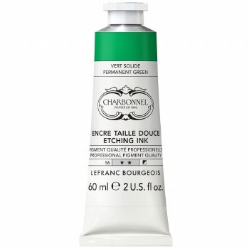 Charbonnel Etching Ink 60ml - Permanent Green