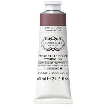 Charbonnel Etching Ink 60ml - Vandyke Brown