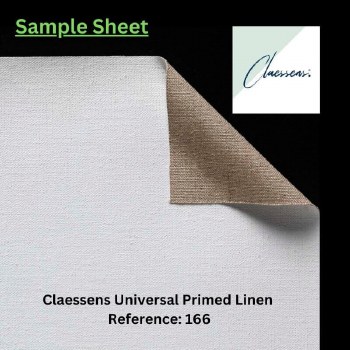 SAMPLE - Claessens Primed Linen 166 - 21x25cm Sheet