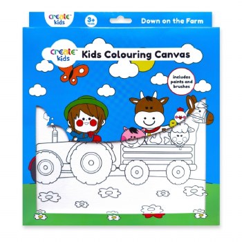 Colouring Canvas Kit Down at the Farm