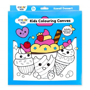 Colouring Canvas Kit Kawaii Dessert