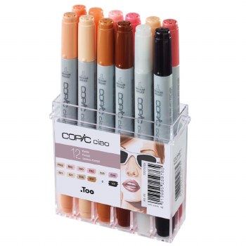 Copic Ciao Portrait Colours Set - 12 Markers