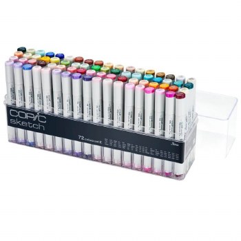 Copic Sketch Set E - 72 Markers