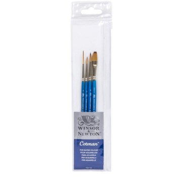 Winsor & Newton - Cotman Short Handle Brush Pack Set of 4