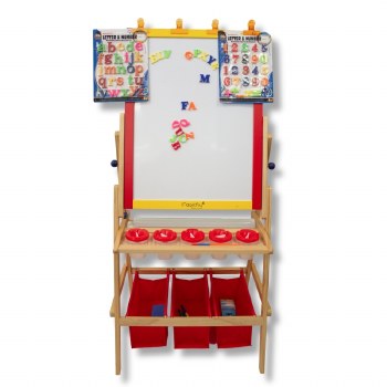 Create Double Sided Flip Kids Easel with Accessories