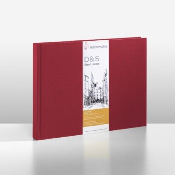 D&S Red A5 Sketchbook 140gsm Landscape