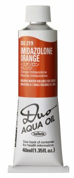 Holbein DUO Aqua Oil 40ml - Imidazolone Orange 219