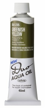 Holbein DUO Aqua Oil 40ml - Greenish Yellow 235