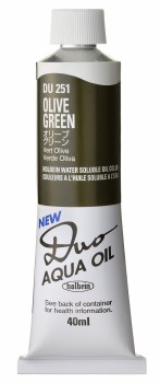 Holbein DUO Aqua Oil 40ml - Olive Green 251