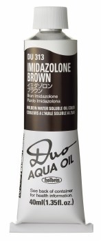 Holbein DUO Aqua Oil 40ml - Imidazolone Brown 313