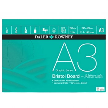 Daler Rowney A3 Bristol Board Pad 250gsm