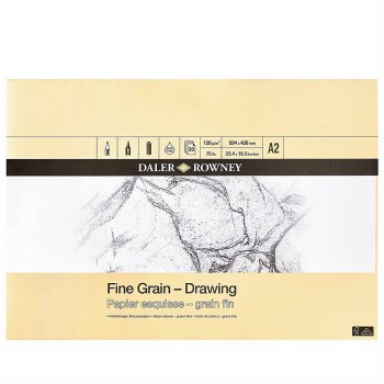 Daler Rowney Fine Grain Drawing Pad A2 120gsm