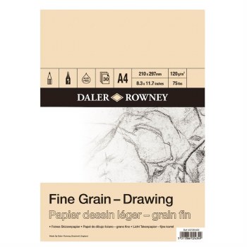 Daler Rowney Fine Grain Drawing Pad A4 120gsm